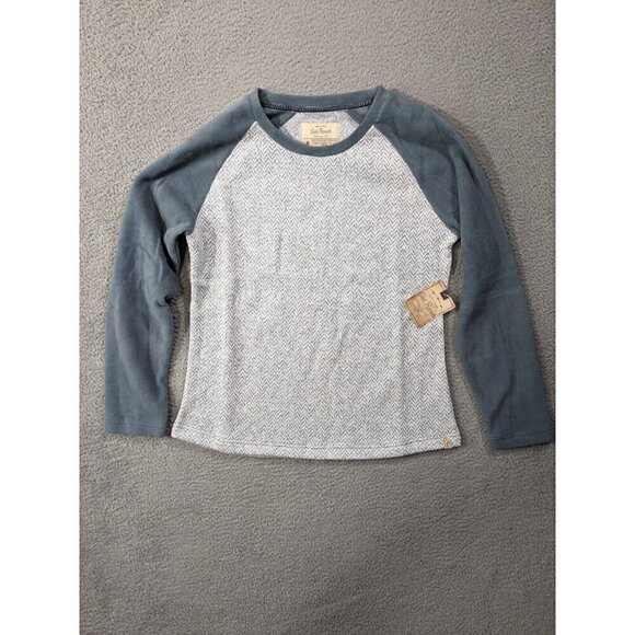 Old Ranch Tops - Old Ranch Talvi Pullover Shirt Medium Long Sleeve Sweater Fleece Baseball Raglan